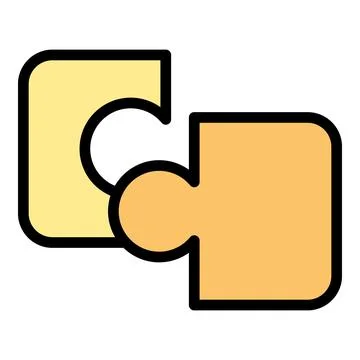 Perfectionism puzzle icon vector flat 스톡 일러스트