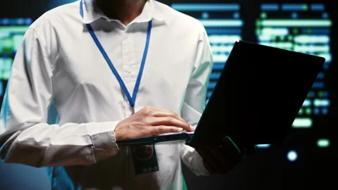 Perfectly equipped data center Stock Footage 246713998