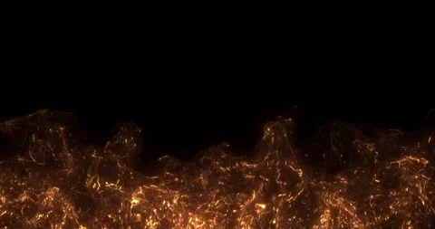 Perfectly flames loop on black background moving, concept of heat Stock Footage 279660347