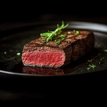 A perfectly grilled steak Stock Photos