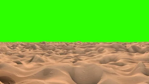 Perfectly Loop Camera flight over sand dunes Stockbeeldmateriaal 73334010