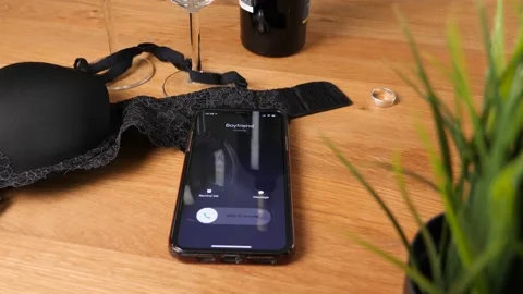 Perfidy - Deceitful &amp; Disloyal Girlfriend Cheating Boyfriend with Secret Stock Footage 140124993