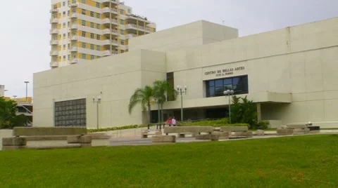Perfoming Arts Theater - Centro de Bellas de Puerto Rico Artes Stock Footage 7745914