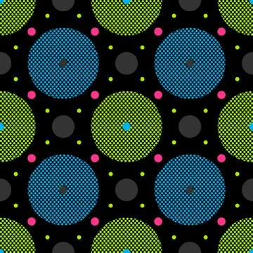 Perforated circle seamless pattern Stockillustratie
