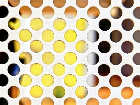 Perforated Computer Case Panel Stock Photos