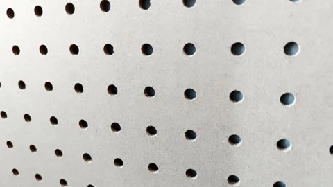 Perforated drywall ventilation holes white macro texture Stock Footage 320756958