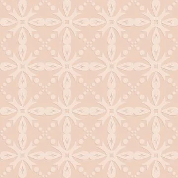 Perforated embossed seamless pattern Arabic arabesque style in design, decora Stock Illustration