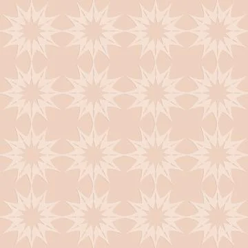 Perforated embossed seamless pattern on beige background, Arabic arabesque st Illustrazione stock