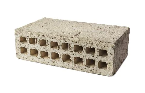 Perforated  gray brick Foto stock