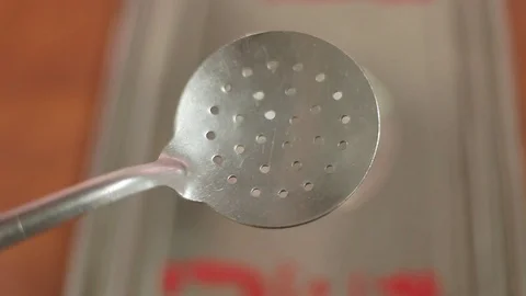 Perforated ladle Video stock 87868817