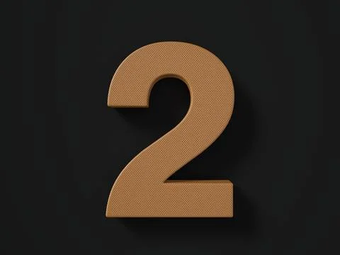 Perforated leather number two Stock Illustration