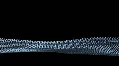 Perforated Metal Cloth Lower Third, seamless loop Stock Footage 11114605