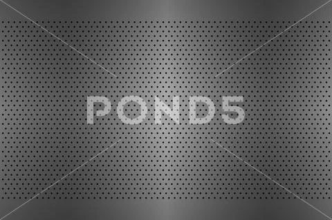 Perforated metal texture, aluminium grating, abstract background Stock Illustration