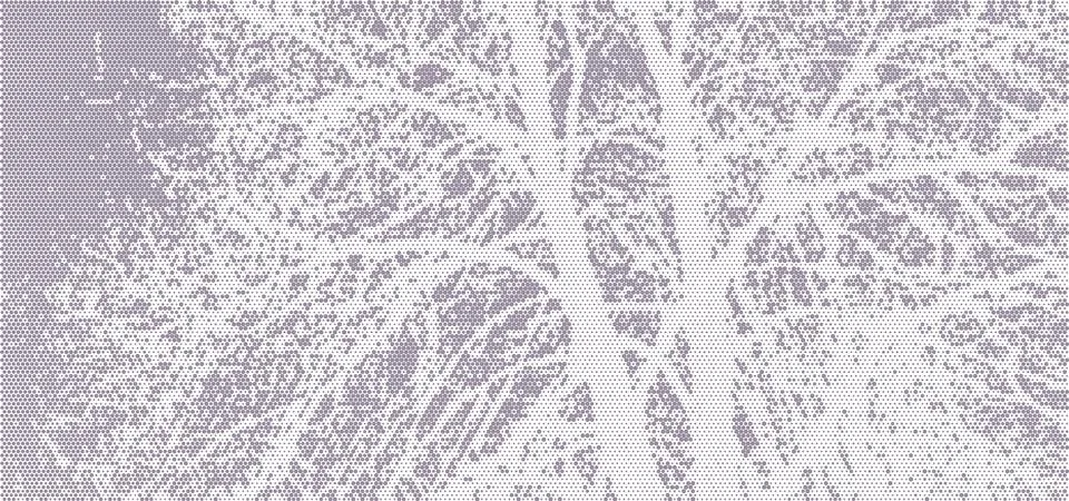 Perforated panel. Image of a tree made with dots. Abstract halftone background Stock Illustration