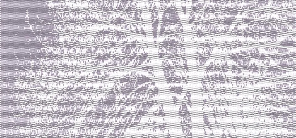 Perforated panel. Image of a tree made with dots. Abstract halftone background Stock Illustration