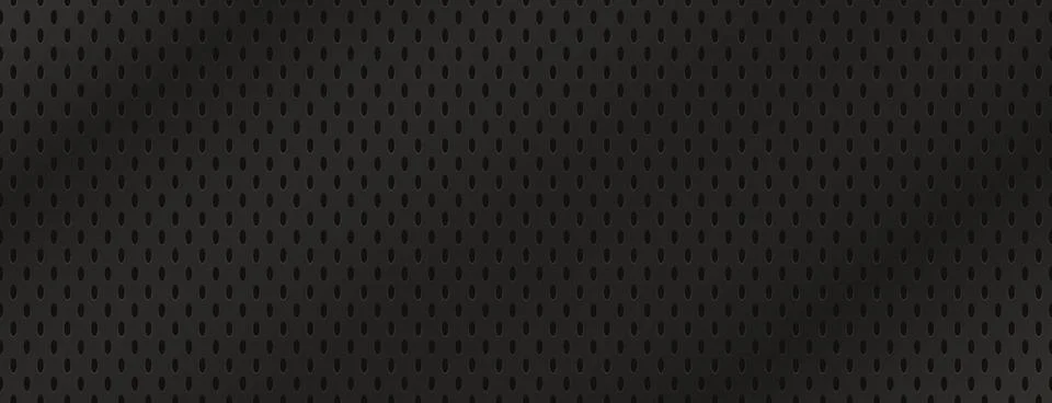 Perforated seamless pattern with dark round dots. Grill texture with circul.. Stock Illustration