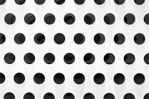 Perforated sheet on house background Stock Photos