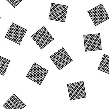 Perforated sheet metal vector seamless pattern Stock Illustration