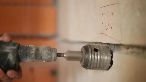 Perforator with a crown Video stock 61727416