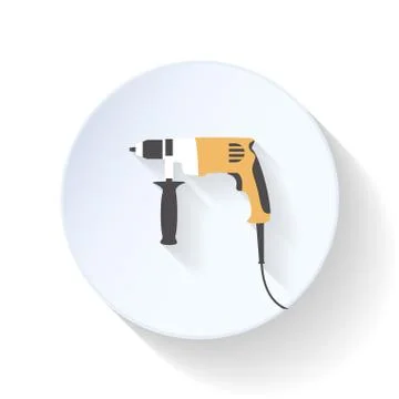 Perforator flat icon Stock Illustration