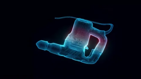 Perforator hologram Rotating Stock Footage 155030450