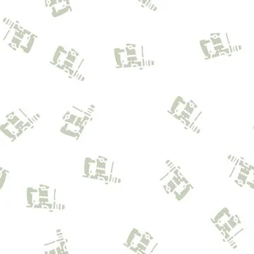 Perforator tool glyph vector seamless pattern black Stock Illustration