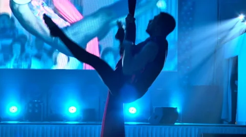 Performance aerialists Stock Footage 50581339
