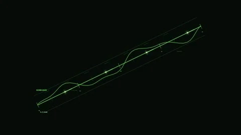 Performance Analytics Graph HUD Seamless Loop Stock Footage 342235271