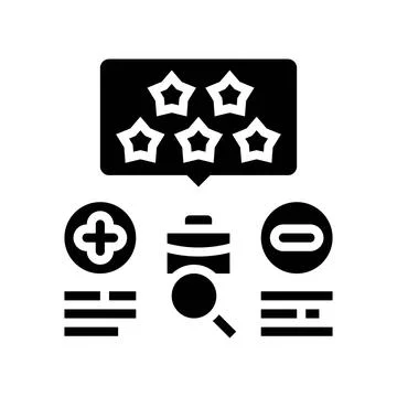 Performance appraisal business process glyph icon vector illustration イラスト素材