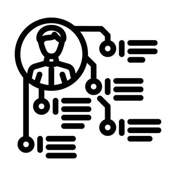 Performance appraisal business process line icon vector illustration Stock Illustration