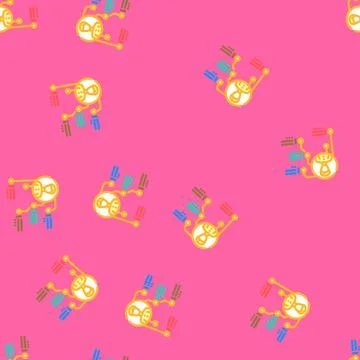 Performance appraisal business process vector seamless pattern Stockillustratie