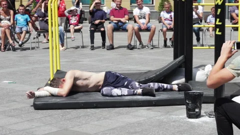 Performance Of An Athlete Video stock 92412785