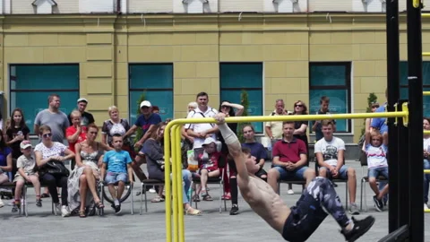 Performance Of An Athlete Stock Footage 92412796