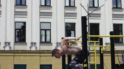 Performance Of An Athlete Stock Footage 92412974