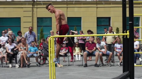 Performance Of An Athlete Video stock 92413086