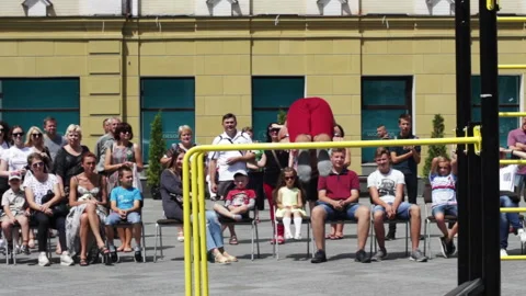 Performance Of An Athlete Stock Footage 92413278