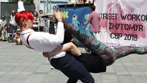 Performance Of Athletes Stock Footage 92413218