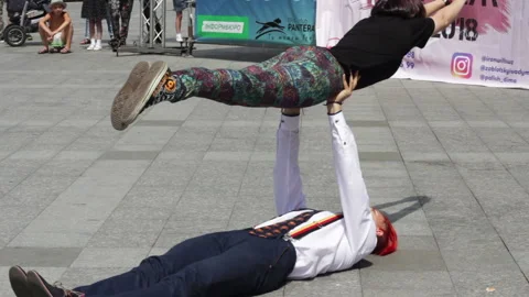 Performance Of Athletes Video stock 92413372