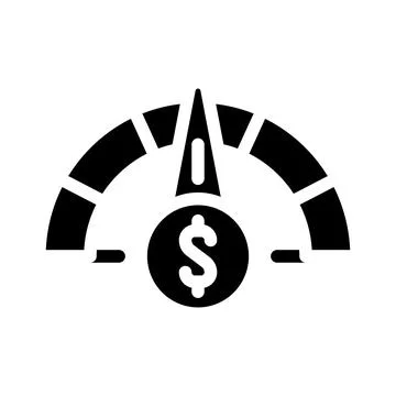 Performance business intelligence glyph icon vector illustration Stockillustratie