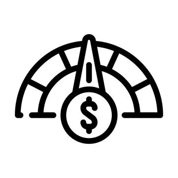 Performance business intelligence line icon vector illustration イラスト素材