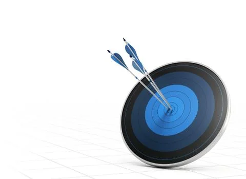 Performance Concept, Arrow and Target Stock Illustration