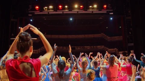 Performance of Dancers on a Stage Stock-Footage 120554107