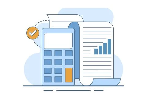 Performance data analysis concepts, investment reports, marketing studies. イラスト素材