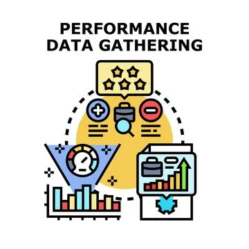 Performance data gathering for business analytics and optimization Stock Illustration