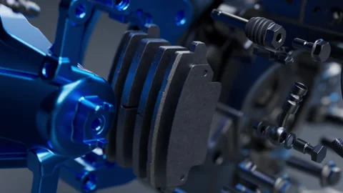 Performance Driven Automotive Braking Solutions Detail Stock Footage 327912254