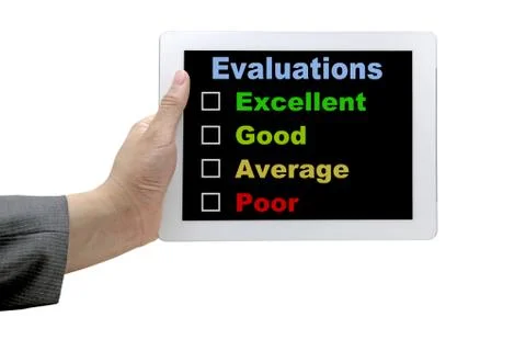 Performance evaluation audit checklist Stock Photos