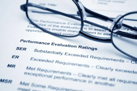 Performance evaluation form Stock Photos