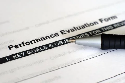 Performance evaluation form Stock Photos