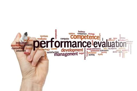 Performance evaluation word cloud concept Stock Photos