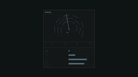 Performance Gauge Dashboard Seamless Loop Stock Footage 342043978